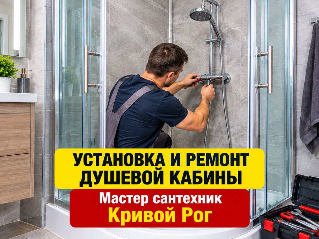 Монтаж душевой кабины в Кривом Роге