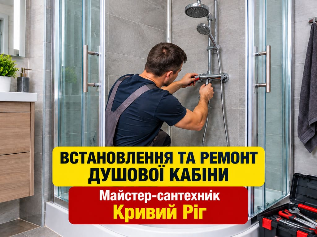 Монтаж душової кабіни у Кривому Розі