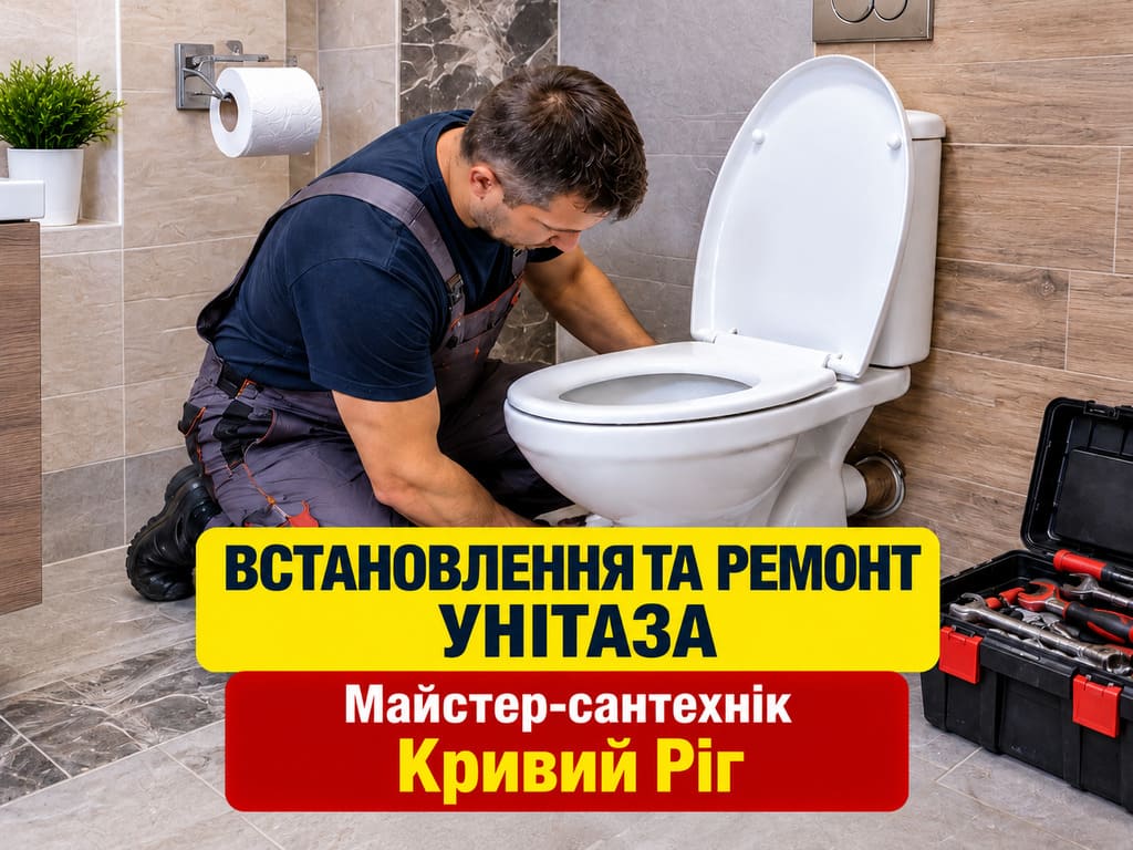 Встановлення унітаза у Кривому Розі