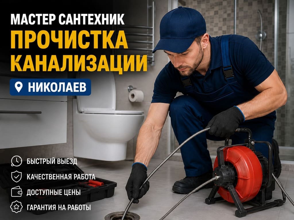 прочистка канализации Николаев